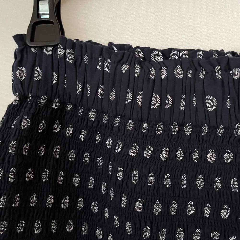 LOFT Women’s Medium Blue White Tiered Ruffled Mini Skirt NEW